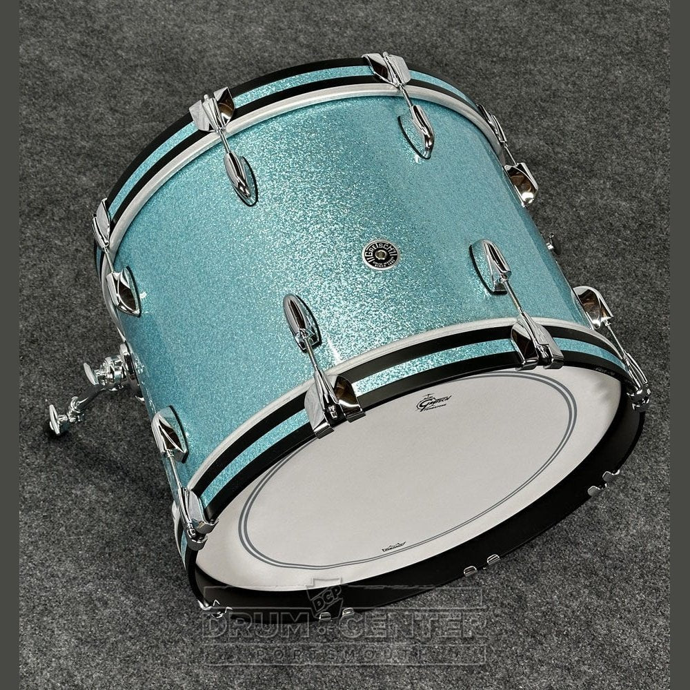 Gretsch Brooklyn 3pc Drum Set Turquoise Sparkle - DCP Exclusive! - Drum Center Of Portsmouth