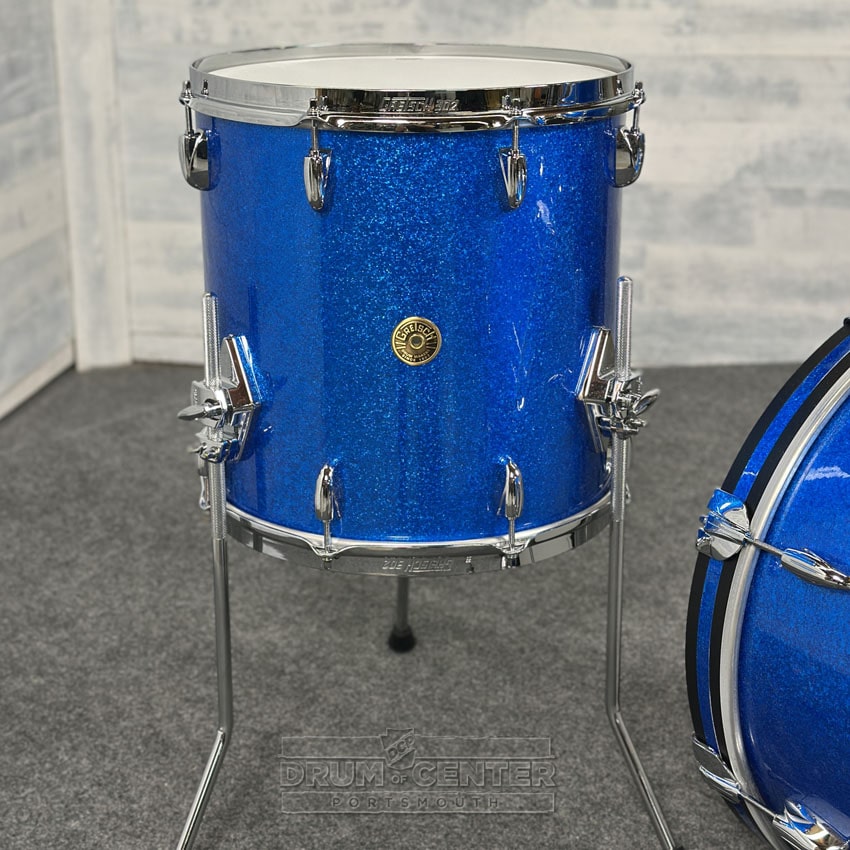 Gretsch Broadkaster 3pc Drum Set 20/12/14 Blue Sparkle - Drum Center Of Portsmouth
