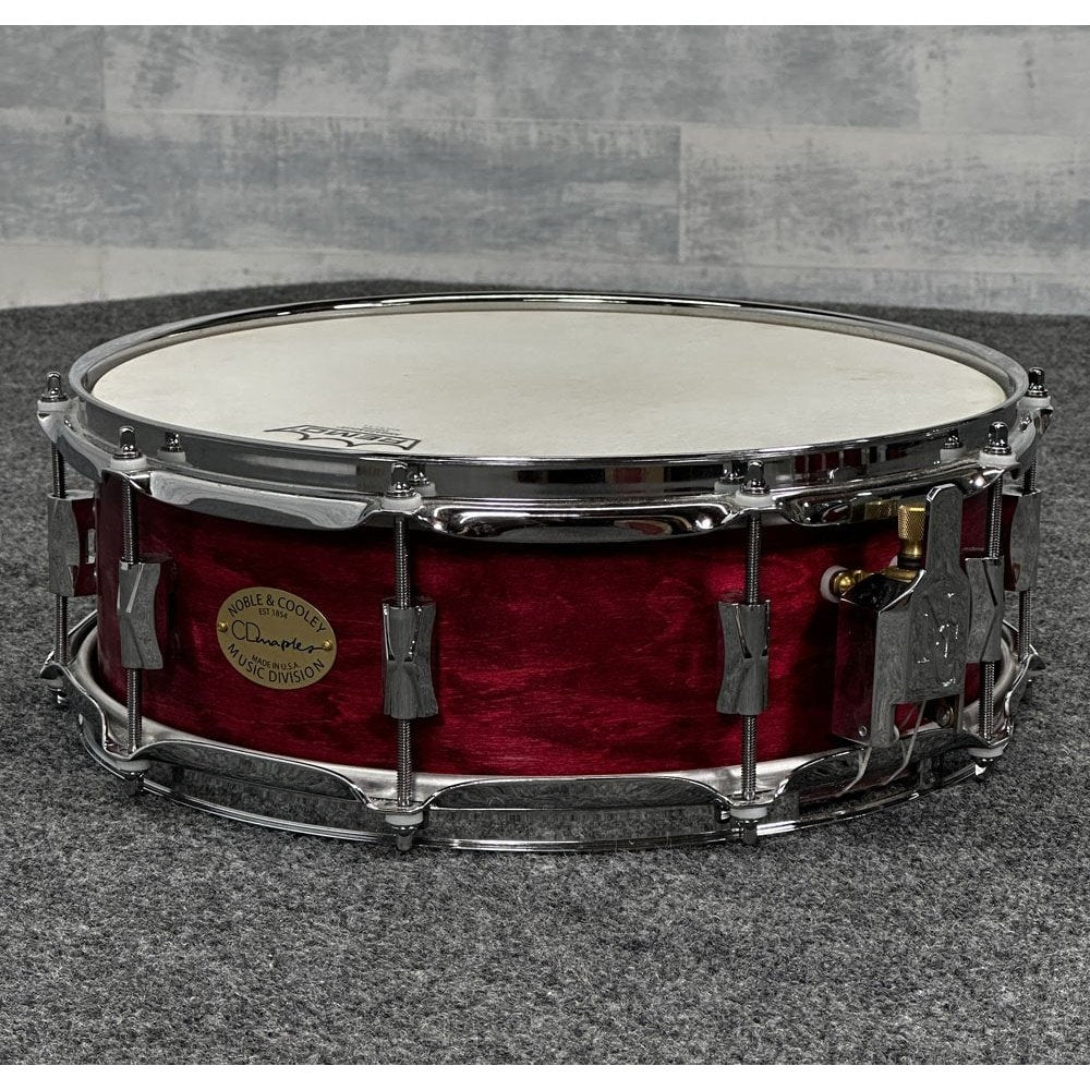 Used Noble & Cooley CD Maple Snare Drum 14x5 Cherry Oil - Drum Center Of Portsmouth