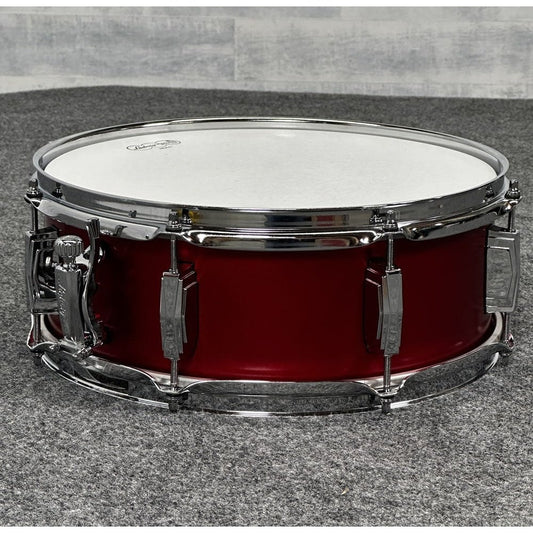 Used Ludwig Classic Maple Snare Drum 14x5 Diablo Red - Drum Center Of Portsmouth