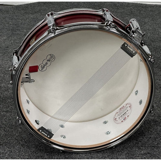 Used Ludwig Classic Maple Snare Drum 14x5 Diablo Red - Drum Center Of Portsmouth