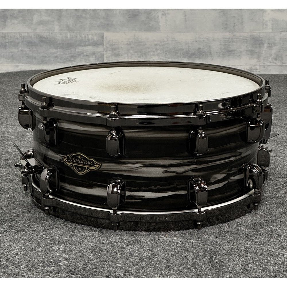 Used Tama Starclassic Walnut Birch Snare Drum 14x6.5 Charcoal Oyster - Drum Center Of Portsmouth