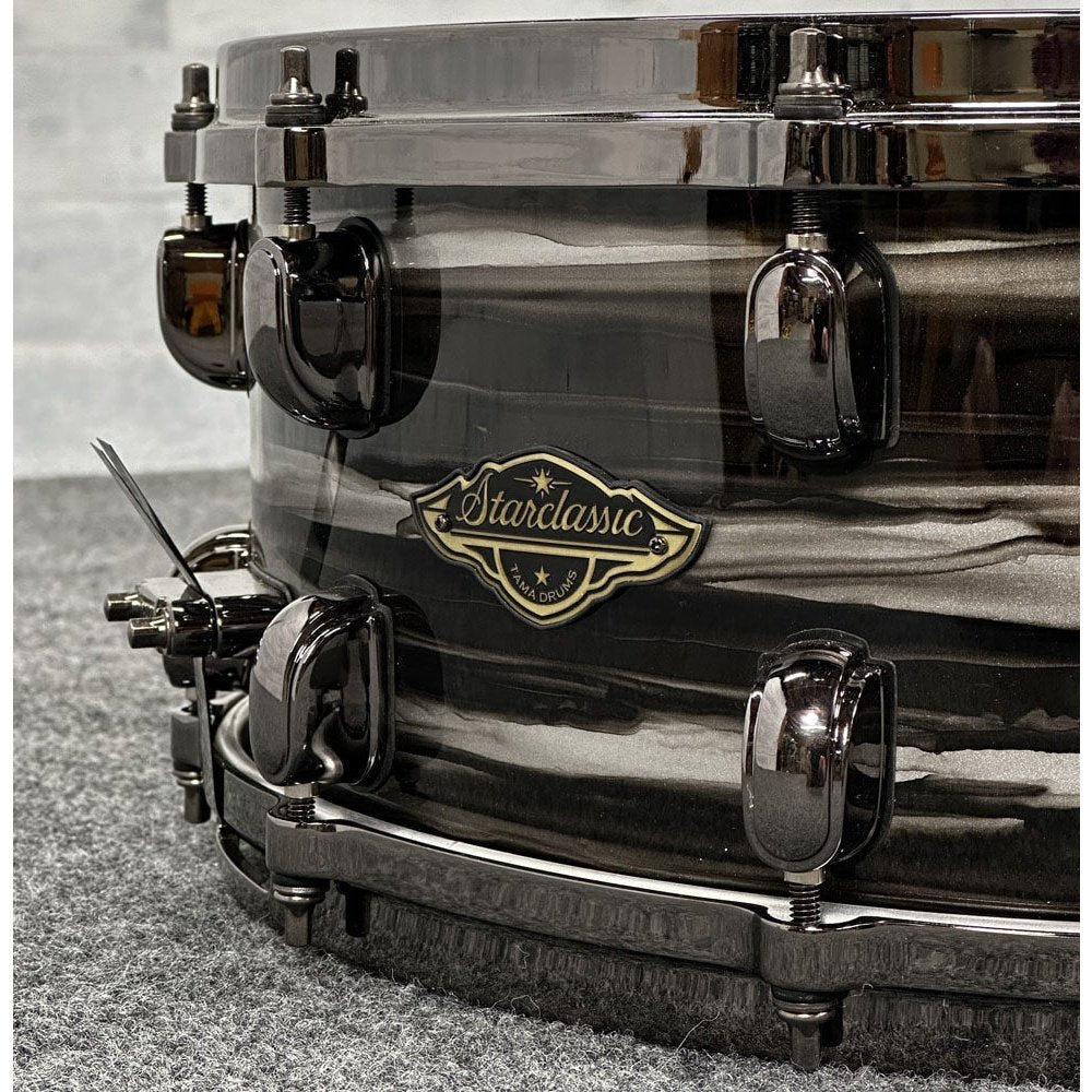 Used Tama Starclassic Walnut Birch Snare Drum 14x6.5 Charcoal Oyster - Drum Center Of Portsmouth