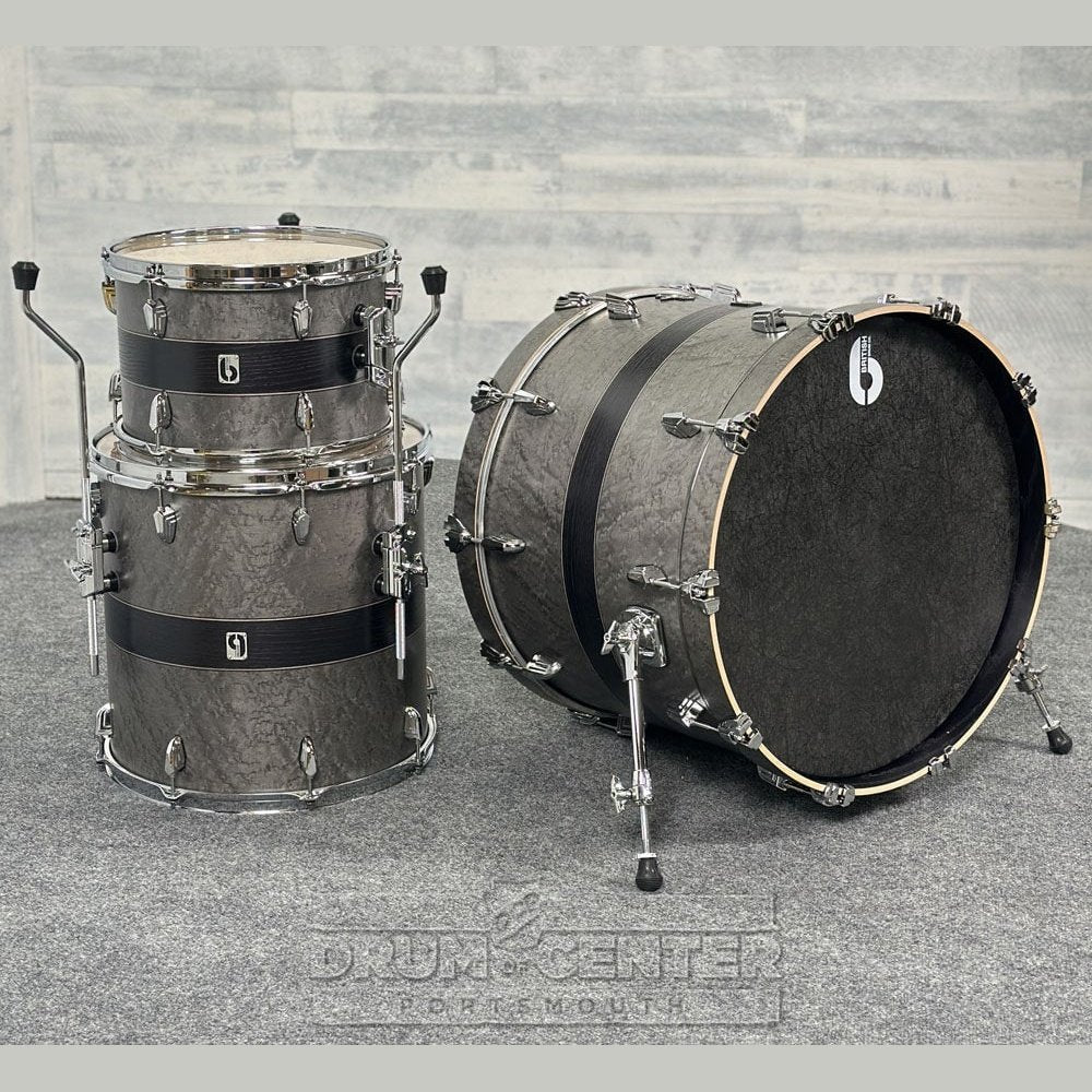 British Drum Co Legend Ultra 3pc Club US Drum Set w/22"BD Silverstone - Drum Center Of Portsmouth