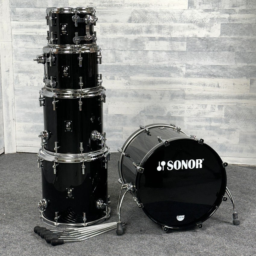 Used Sonor Prolite 5pc Drum Set Black - Good - Drum Center Of Portsmouth