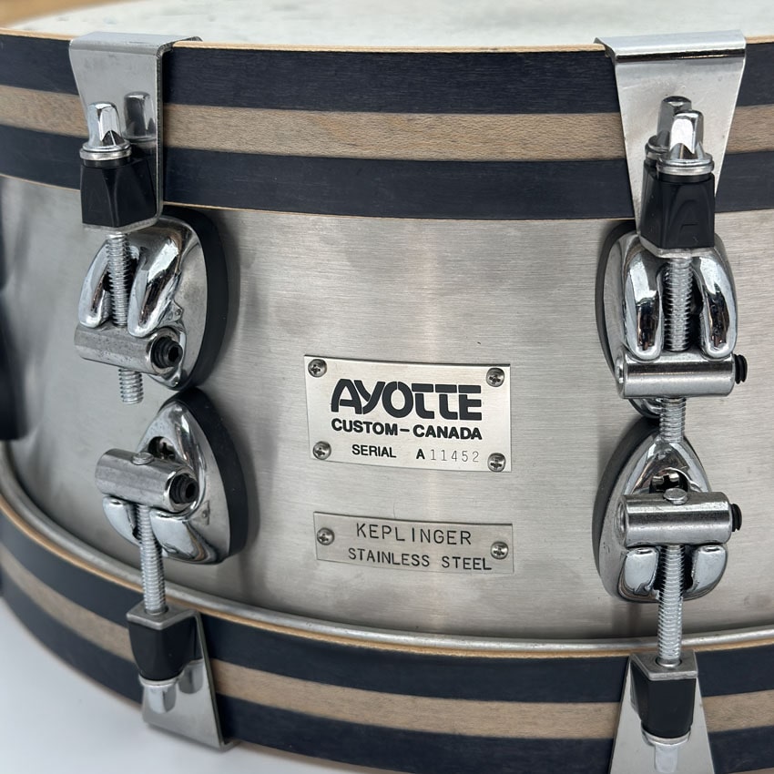 Used Ayotte Keplinger Stainless Steel Snare Drum 14x5.5 - Very Good - Drum Center Of Portsmouth