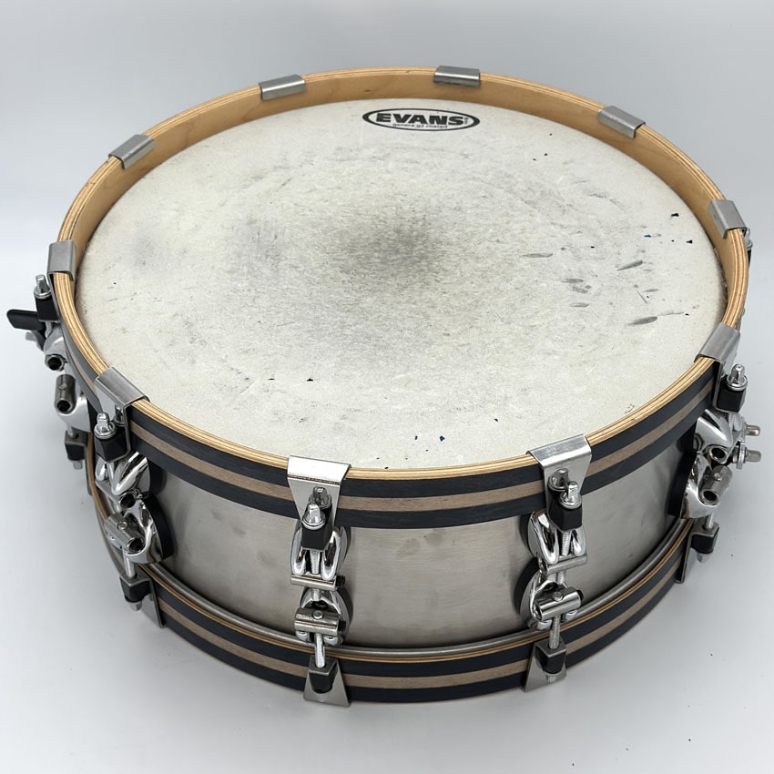 Used Ayotte Keplinger Stainless Steel Snare Drum 14x5.5 - Very Good - Drum Center Of Portsmouth