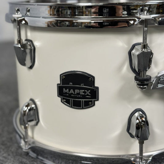 Used Mapex Saturn Rack Tom 12x8 Satin White - Very Good - Drum Center Of Portsmouth