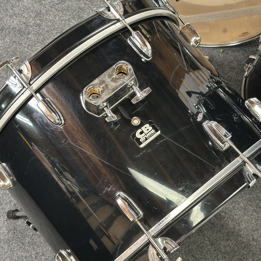 Used CB 5pc Drum Set Jet Black - Fair - Drum Center Of Portsmouth