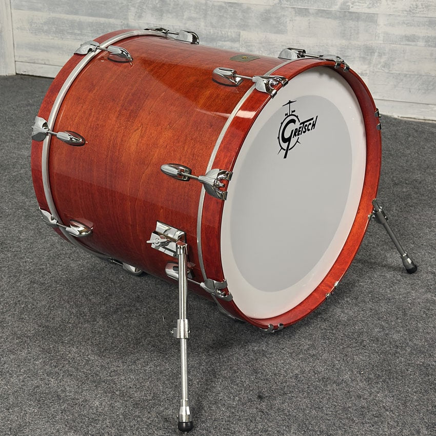 Used Gretsch USA Custom 6pc Drum Set Burnt Orange Gloss Lacquer - Excellent - Drum Center Of Portsmouth