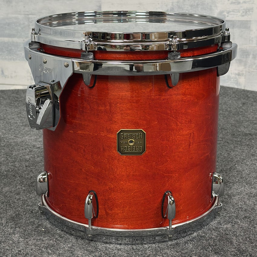 Used Gretsch USA Custom 6pc Drum Set Burnt Orange Gloss Lacquer - Excellent - Drum Center Of Portsmouth