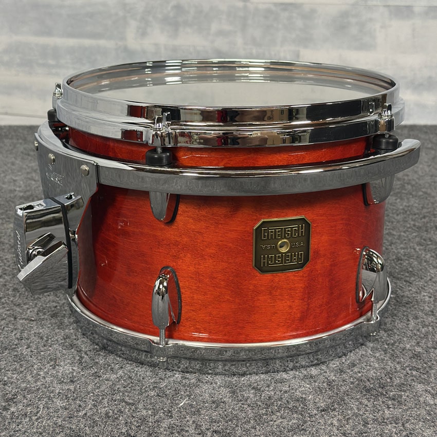 Used Gretsch USA Custom 6pc Drum Set Burnt Orange Gloss Lacquer - Excellent - Drum Center Of Portsmouth