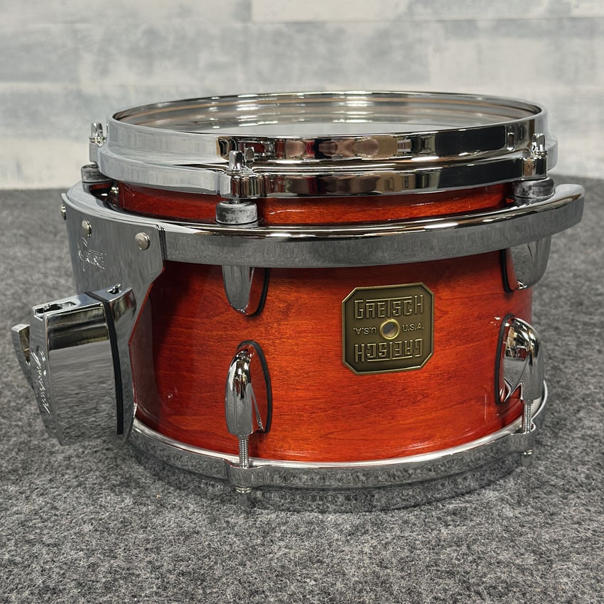 Used Gretsch USA Custom 6pc Drum Set Burnt Orange Gloss Lacquer - Excellent - Drum Center Of Portsmouth