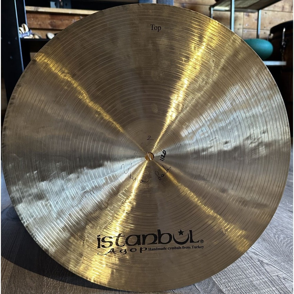 Used Istanbul Agop Traditional Medium Hi Hat Cymbals 15" 1120/1330 grams - Drum Center Of Portsmouth
