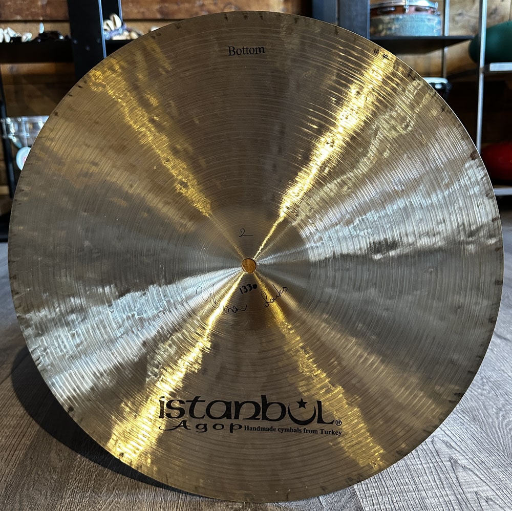 Used Istanbul Agop Traditional Medium Hi Hat Cymbals 15" 1120/1330 grams - Drum Center Of Portsmouth