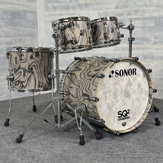 Sonor SQ2 Beech 4pc Drum Set Snow Tiger Semi Gloss - Drum Center Of Portsmouth