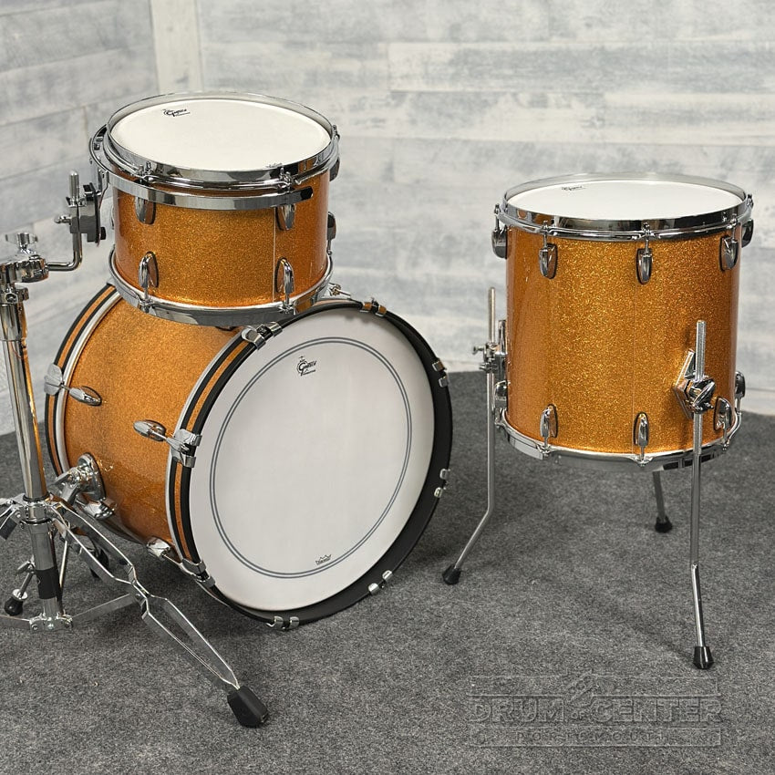 Gretsch Brooklyn 3pc Drum Set Gold Sparkle - Drum Center Of Portsmouth