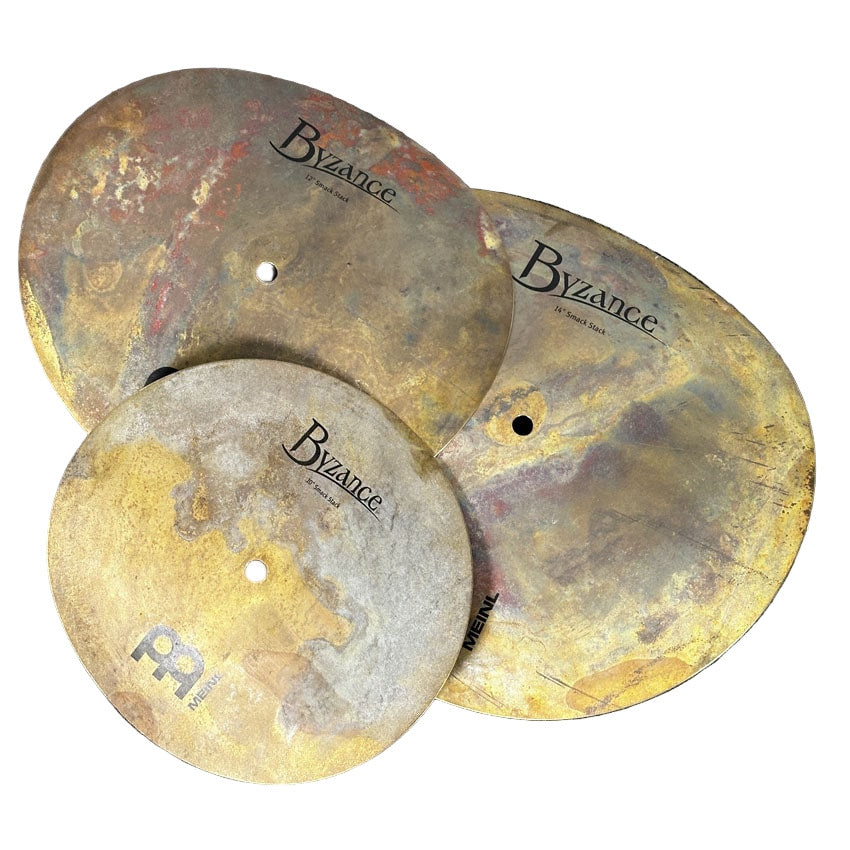 Used Meinl Byzance Vintage Smack Stack Cymbals 10/12/14 - Very Good - Drum Center Of Portsmouth