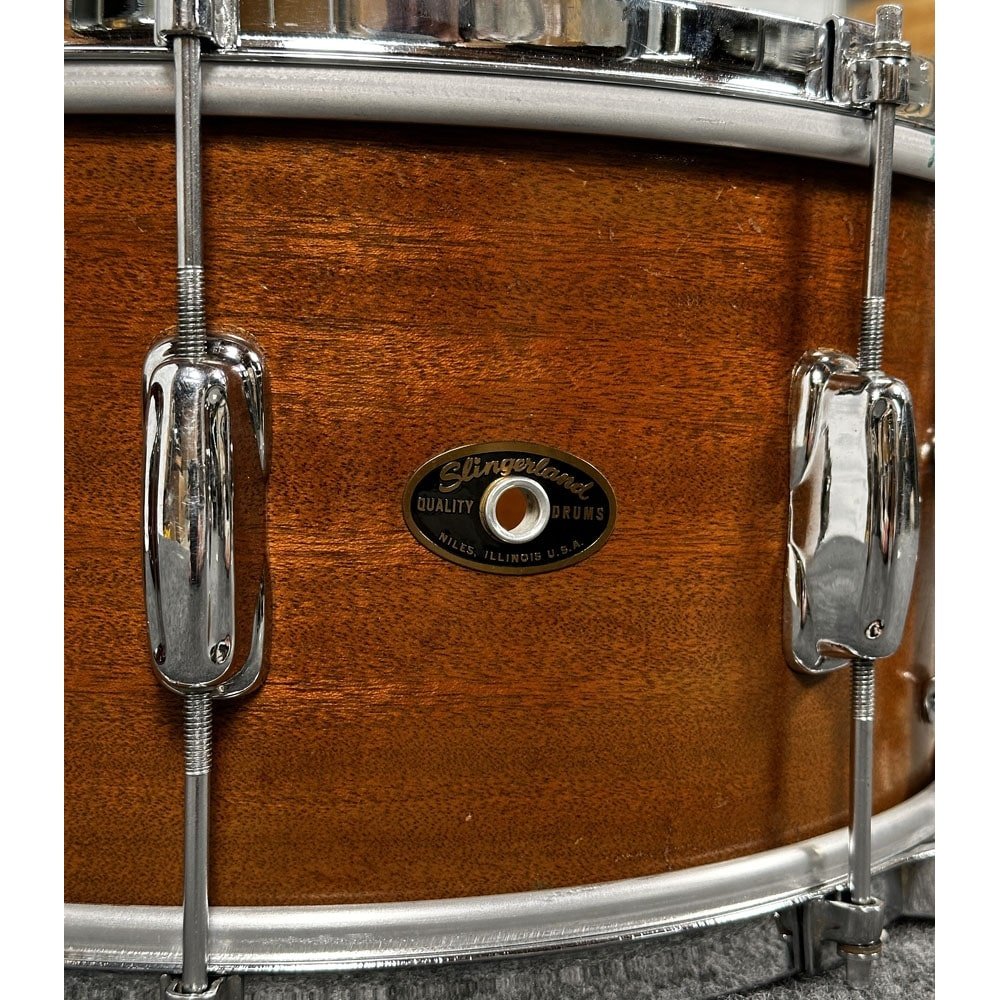 Used Slingerland Radio King Mahogany Student Snare Drum 14x7 - Very Good - Drum Center Of Portsmouth