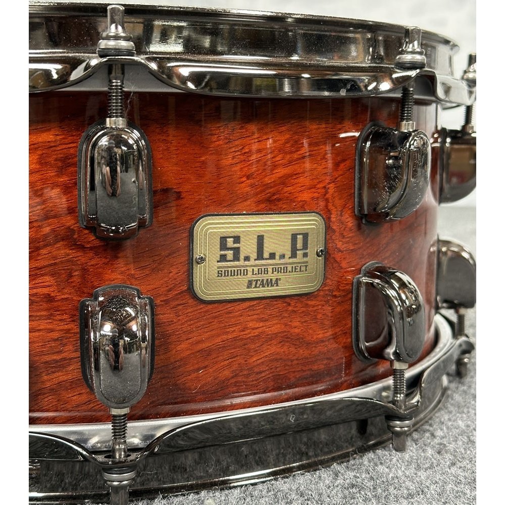 Used Tama SLP Series G-Bubinga Snare Drum 14x6 - Very Good - Drum Center Of Portsmouth