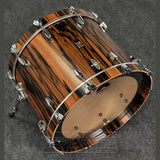 British Drum Company Founder's Reserve Birch 4pc Drum Set Ebony Veneer - Drum Center Of Portsmouth