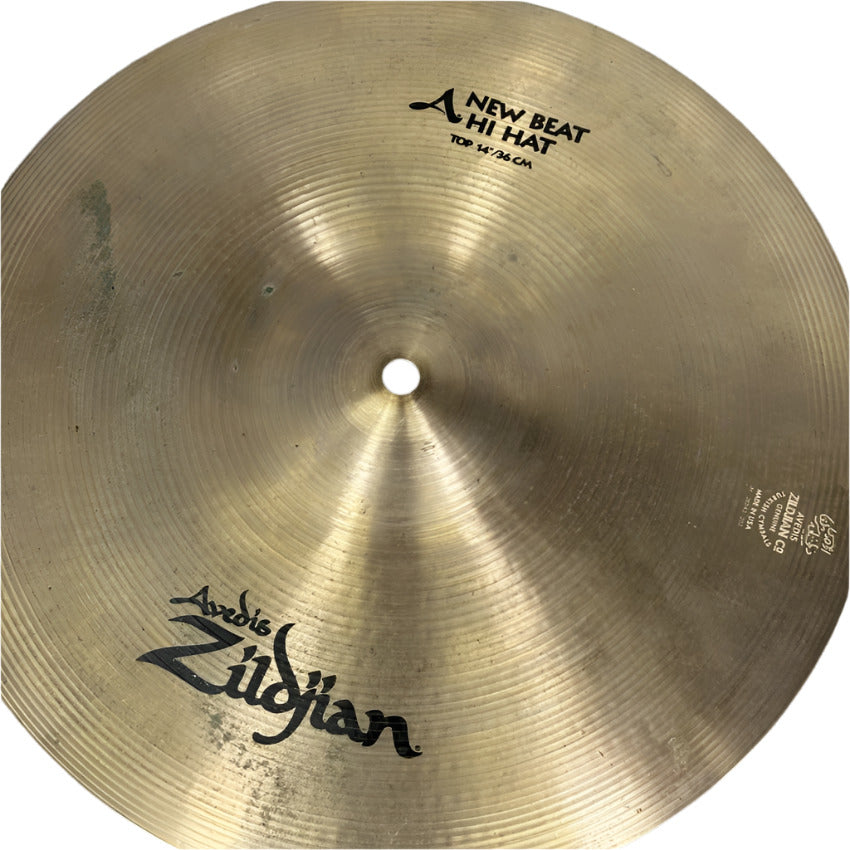 Used Zildjian A New Beat Hi Hats Cymbal 14 - Good - Drum Center Of Portsmouth