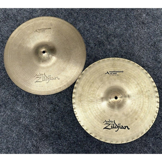 Used Zildjian A Mastersound Hi Hat Cymbals 14" - Drum Center Of Portsmouth