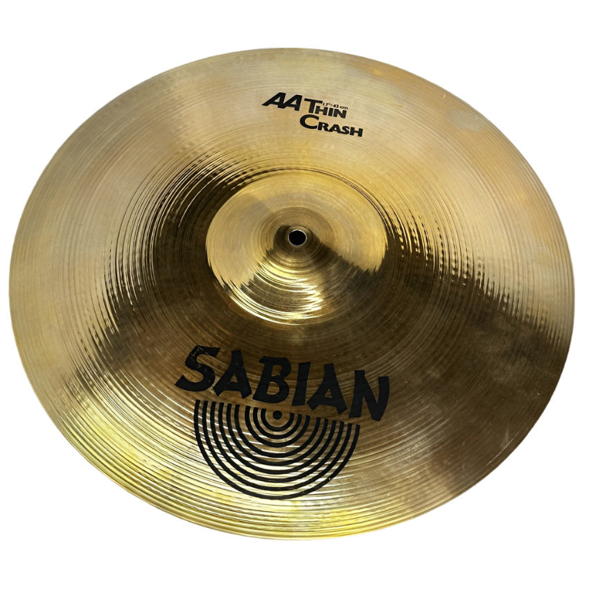 Used Sabian AA Thin Crash Cymbal 17 - Very Good - Drum Center Of Portsmouth