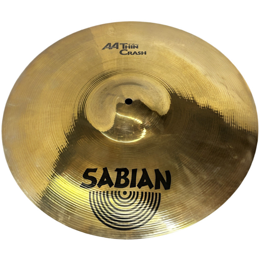 Used Sabian AA Thin Crash Cymbal 18 - Excellent - Drum Center Of Portsmouth