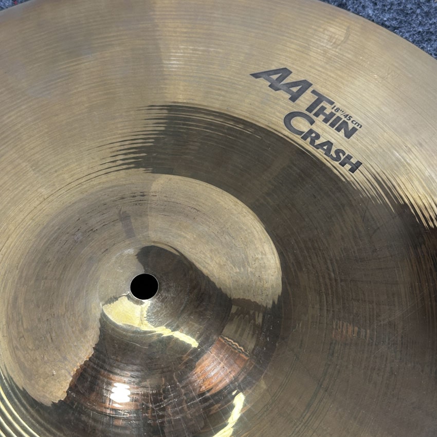 Used Sabian AA Thin Crash Cymbal 18 - Excellent - Drum Center Of Portsmouth