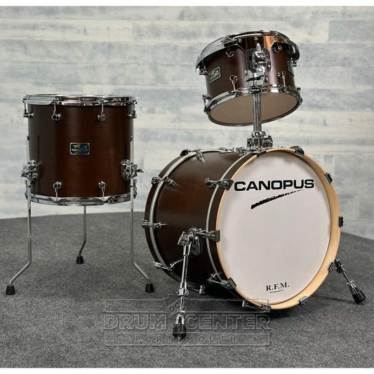 Canopus RFM 3pc Jazz Drum Set Bitter Brown Oil - Drum Center Of Portsmouth