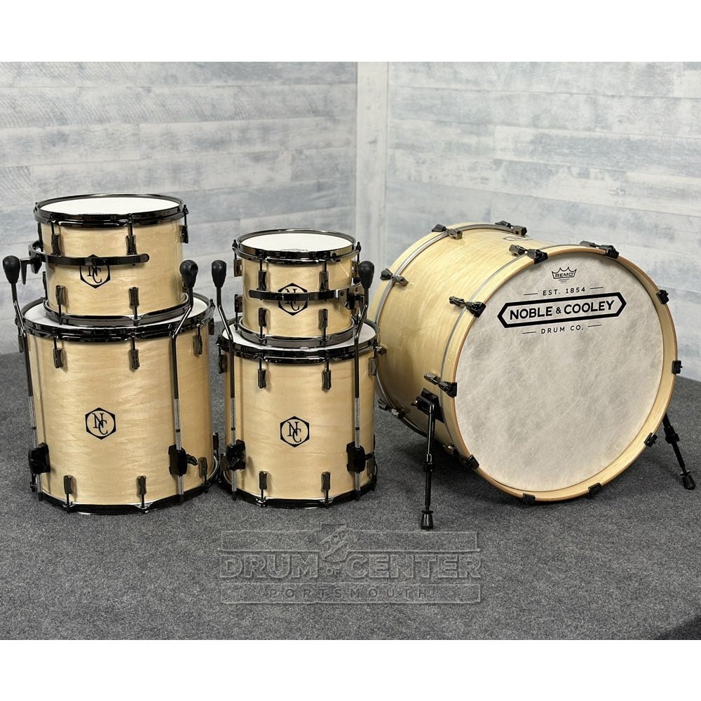 Noble & Cooley Union 5pc Drum Set Clear Gloss w/Black Hardware - Drum Center Of Portsmouth