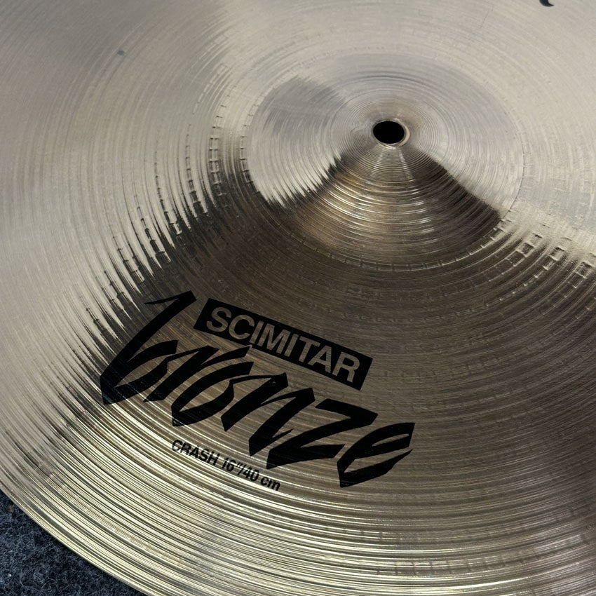Used Zildjian Scimitar Bronze Crash Cymbal 16 - Excellent - Drum Center Of Portsmouth