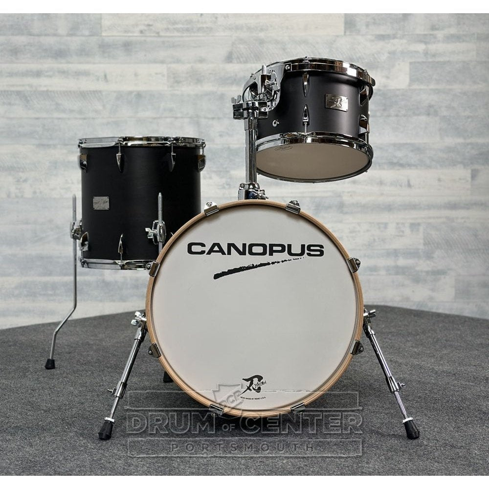 Canopus Yaiba 3pc Bop Drum Set Antique Ebony Matte Lacquer - Drum Center Of Portsmouth