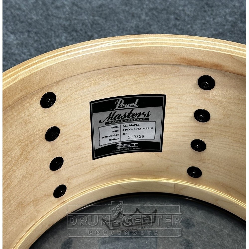 Pearl Masters Maple Reserve 3pc Drum Set Aqua Turquoise Stripe - Blowout Deal! - Drum Center Of Portsmouth