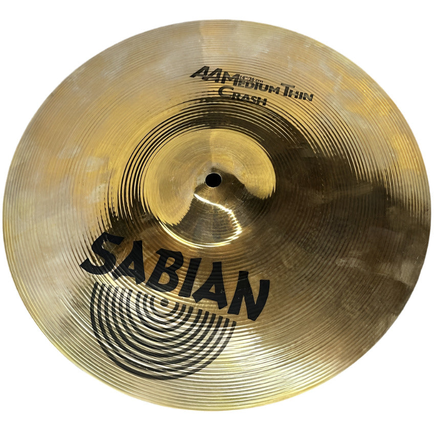 Used Sabian AA Medium Thin Crash Cymbal 14 - Very Good - Drum Center Of Portsmouth