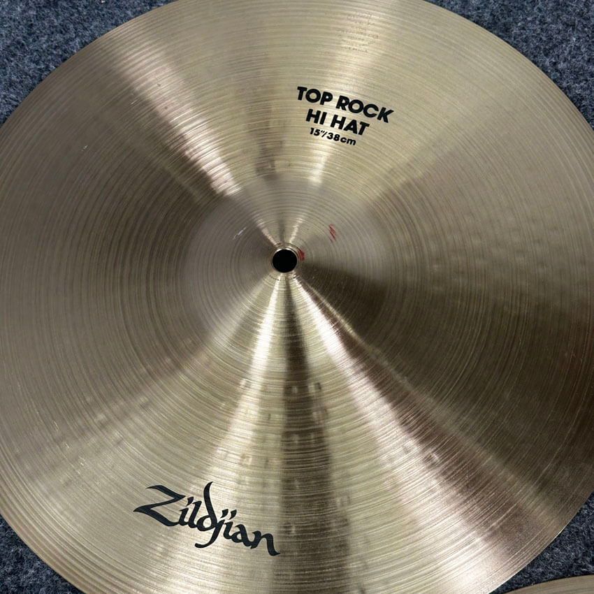 Used Zildjian A Rock Hi Hats Cymbal 15 - Very Good - Drum Center Of Portsmouth