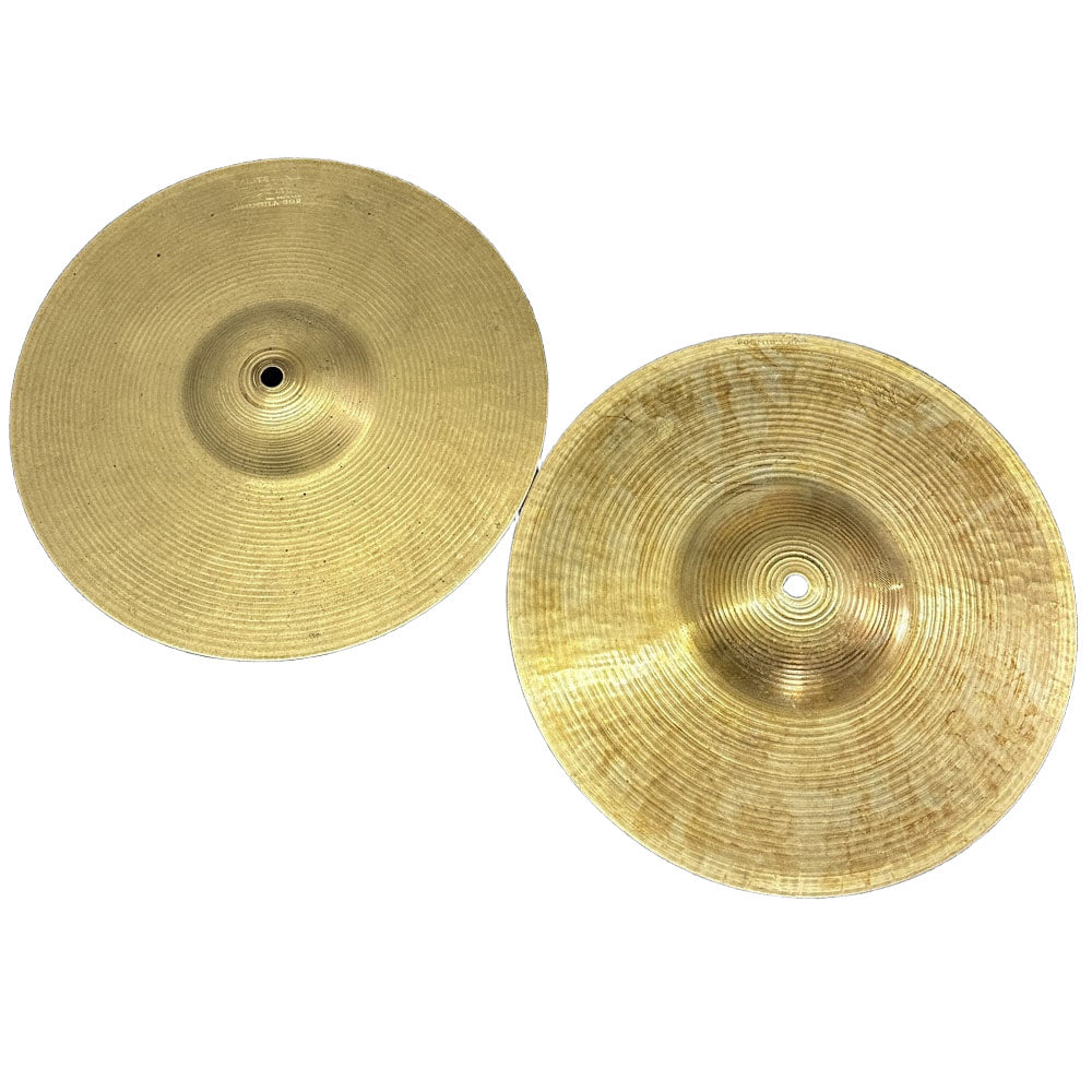 Used Vintage Paiste Formula 602 Hi Hat Cymbals 12" - Fair - Drum Center Of Portsmouth