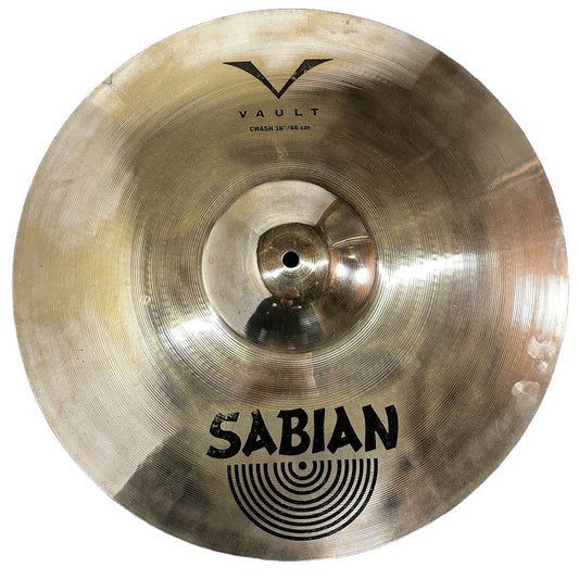 Used Sabian Vault Crash Cymbal 18" - Good - Drum Center Of Portsmouth