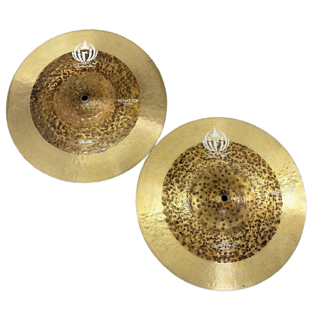 Used Diril Special Hi Hat Cymbals 14" - Very Good - Drum Center Of Portsmouth
