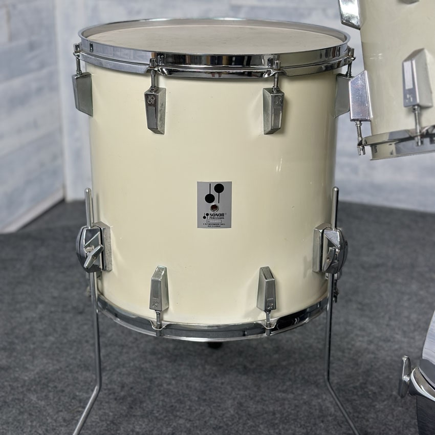 Used Vintage Sonor Phonic 4pc Drum Set White - Excellent - Drum Center Of Portsmouth