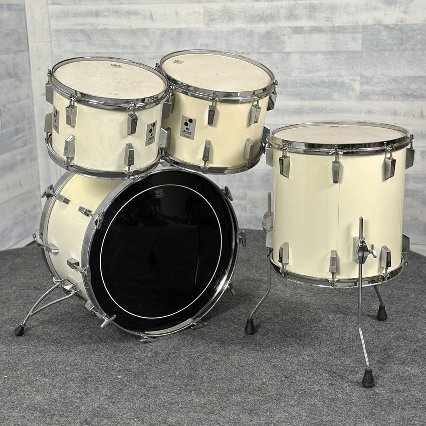 Used Vintage Sonor Phonic 4pc Drum Set White - Excellent - Drum Center Of Portsmouth