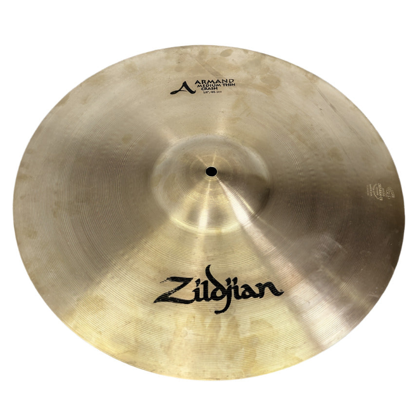 Used Zildjian Armand Medium Thin Crash Cymbal 18 - Good - Drum Center Of Portsmouth