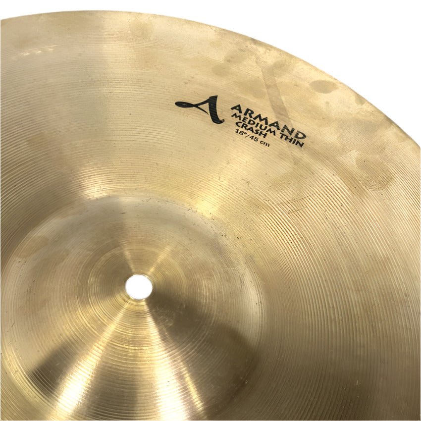 Used Zildjian Armand Medium Thin Crash Cymbal 18 - Good - Drum Center Of Portsmouth