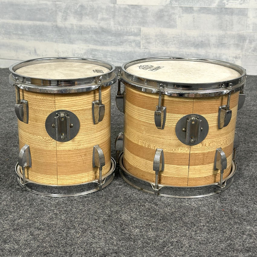 Used Vintage Ludwig 7pc Drum Set Butcher Block - Good