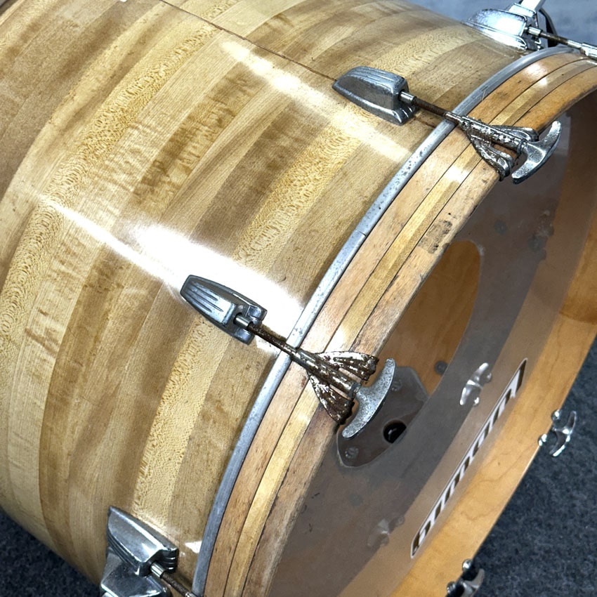 Used Vintage Ludwig 7pc Drum Set Butcher Block - Good
