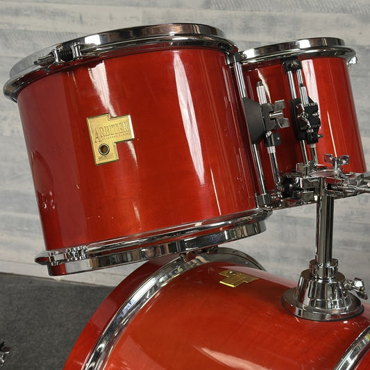 Used Arbiter 5pc Drum Set Cherry Wood - Good - Drum Center Of Portsmouth
