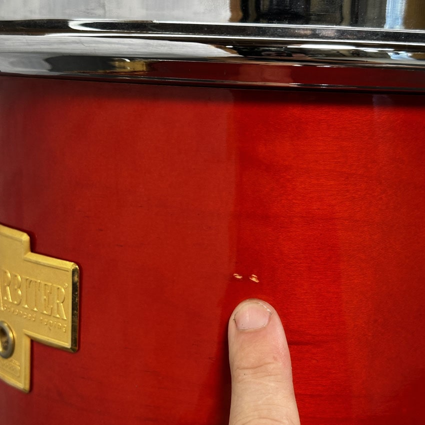 Used Arbiter 5pc Drum Set Cherry Wood - Good - Drum Center Of Portsmouth