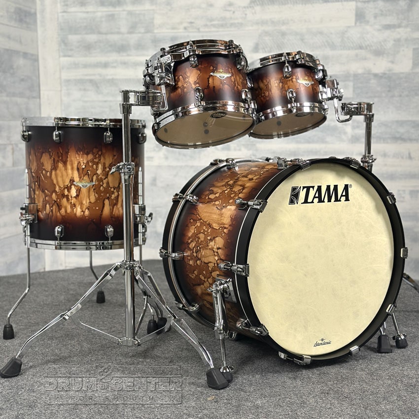 Tama Starclassic Maple 4pc Drum Set Molten Satin Brown Burst - Drum Center Of Portsmouth