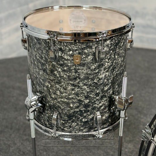 Ludwig Classic Maple 3pc Downbeat Drum Set Limited Edition Black Pearl - Drum Center Of Portsmouth